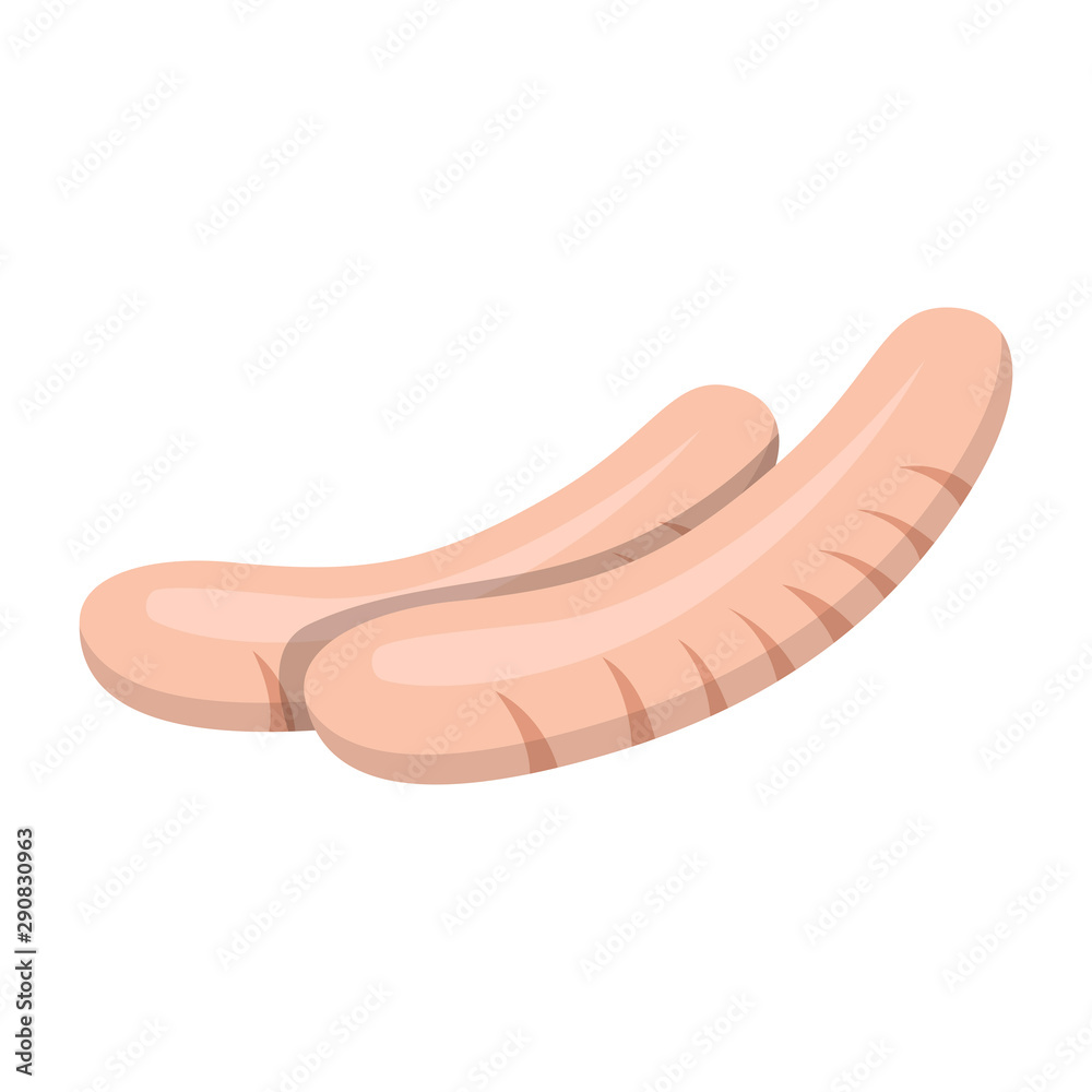 Sausages isometric icon Sausages isometric icon