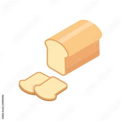 Bread isometric icon