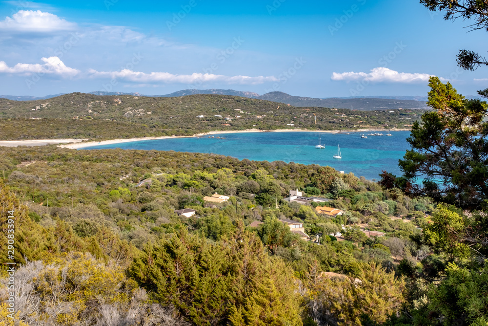 Chevanu beach from the Bruzzi trail, Corsica, France