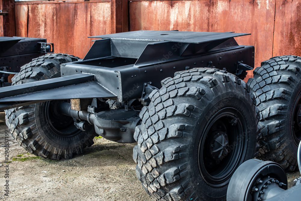 New trailer for a truck. Production of bases for a timber trailer. New trailer for a truck. Production of bases for a timber trailer.