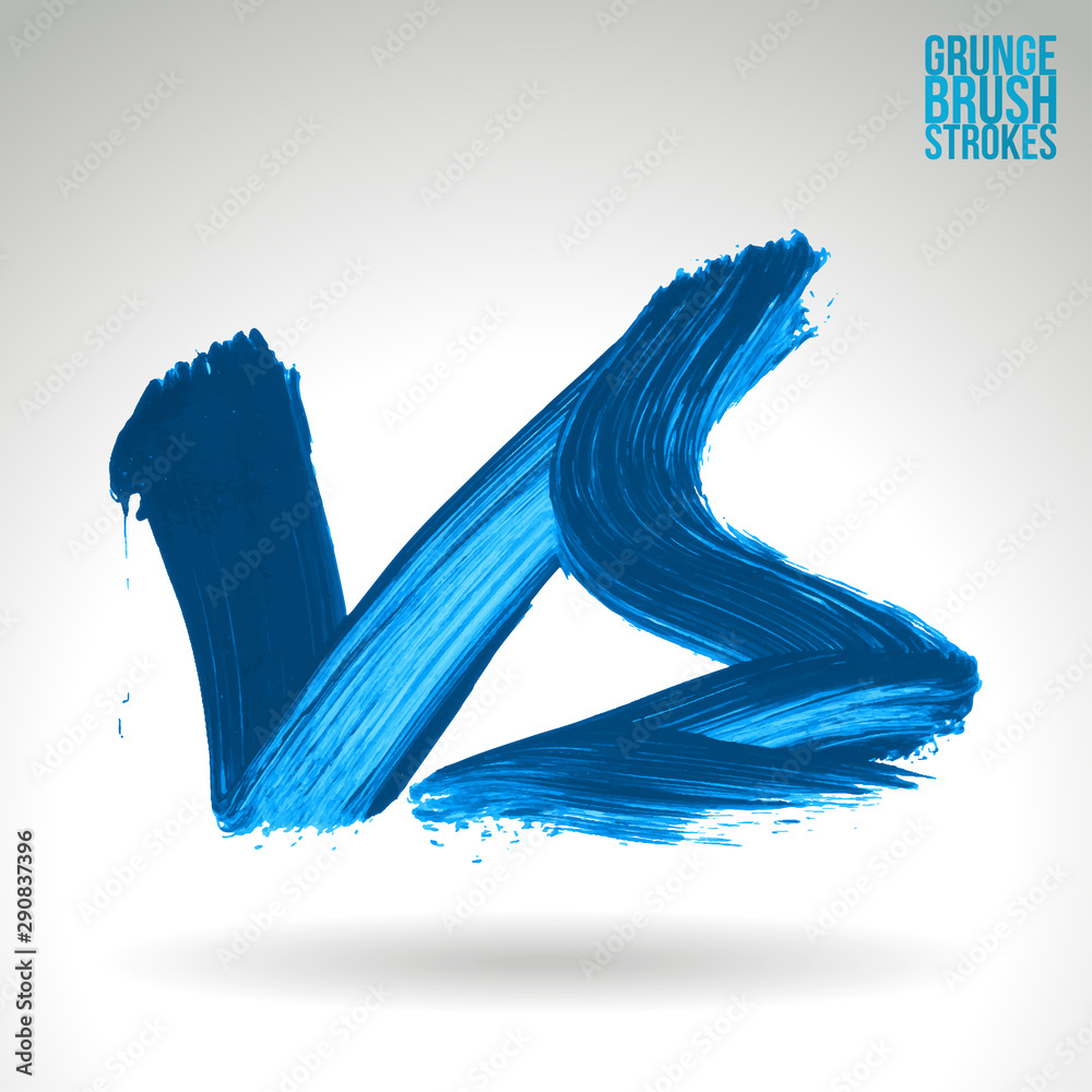 Blue brush stroke and texture. Grunge vector abstract hand - painted element. Underline and border design. Blue brush stroke and texture. Grunge vector abstract hand - painted element. Underline and border design.