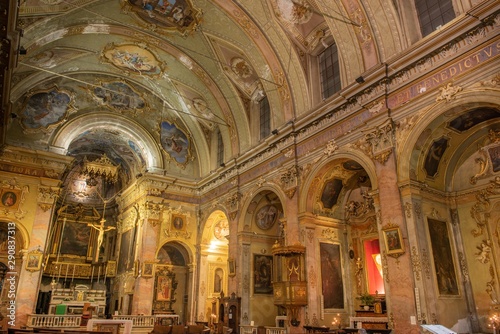 Interior of the Santagata Church of the Carmine