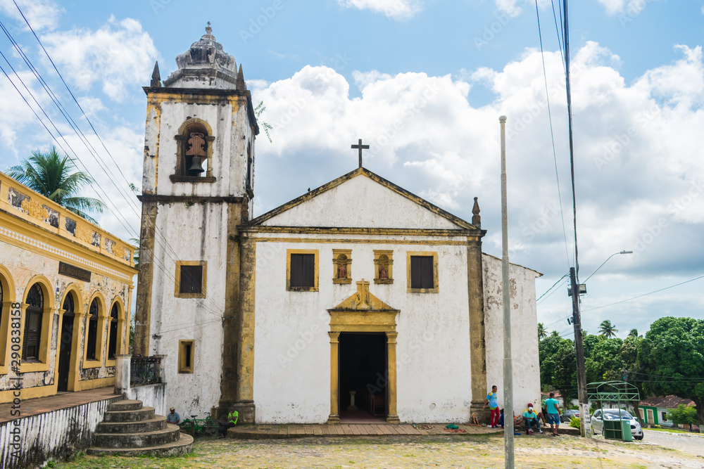 Church of Saints Cosme and Damiao, built in the 16th century in Igarassu - Pernambuco, Brazil