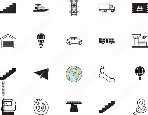 transport vector icon set such as: idea, worker, diesel, loading, company, railway, mall, yacht, fabrication, start, terminal, electric, school, tower, order, lift, sphere, locomotive, tracking