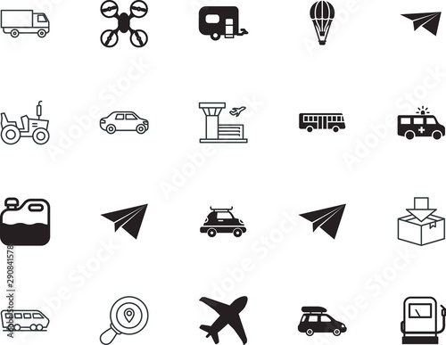 transport vector icon set such as: up, medic, machinery, development, view, day, fragile, fabrication, infographic, equipment, hospital, bottle, quadrocopter, tracking, airport, shipment, export