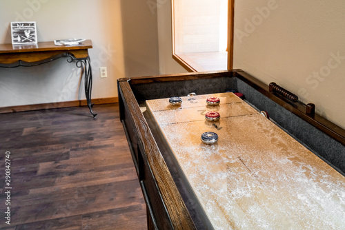 Shuffleboard game table