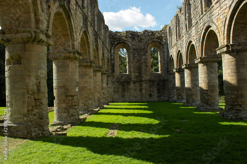 Double colonnade ruins