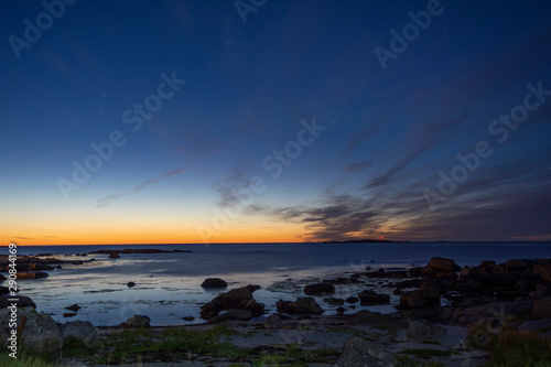 sunset over the sea