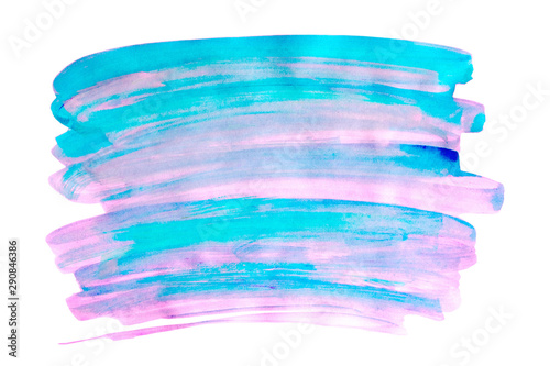 Isolated stain drawn by watercolor paints. Watercolor background for design cutted on a white backdrop. Textural watercolor drawing