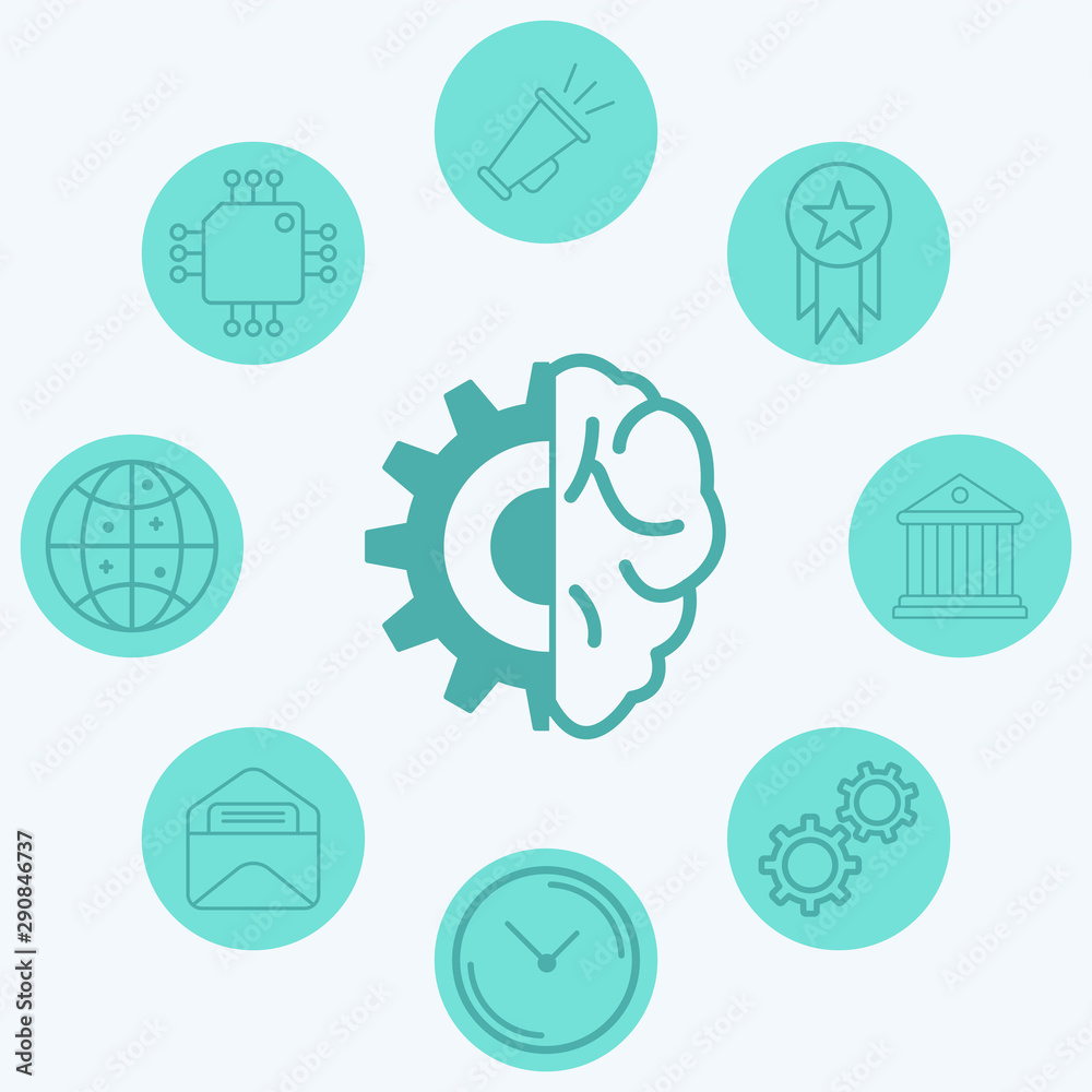 Artificial intelligence vector icon sign symbol Artificial intelligence vector icon sign symbol