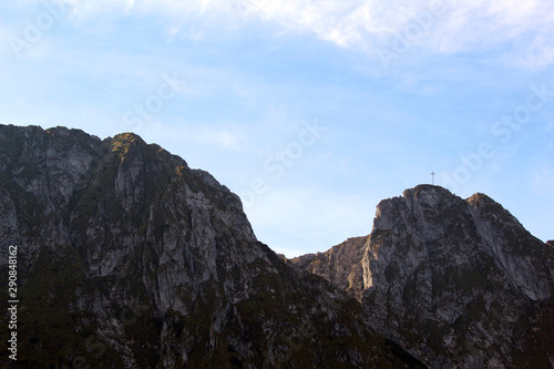 cross on giewont tatra mountains poland national park