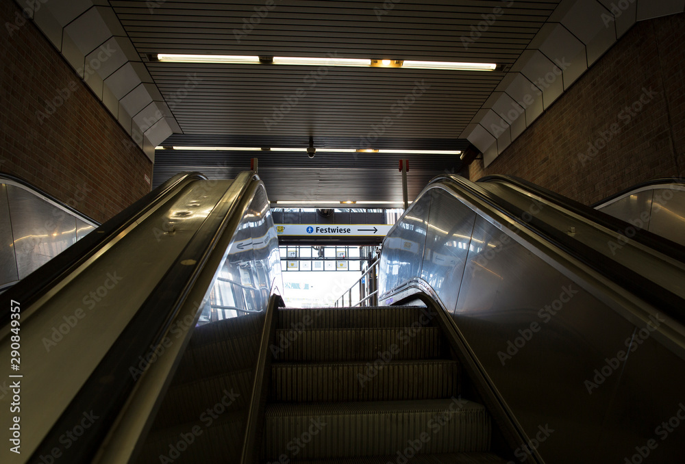Fototapeta premium Wiesn, München, Munich, Oktoberfest, Bavaria, Germany, underground sign