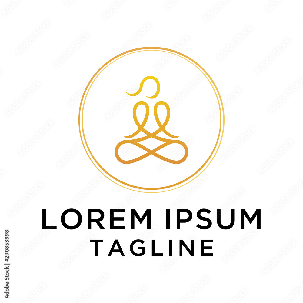Premium Yoga Logo Design Template