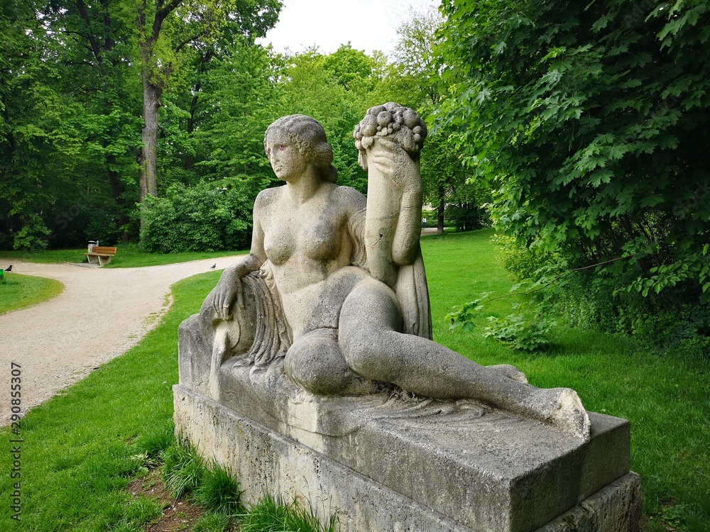 statue in garden