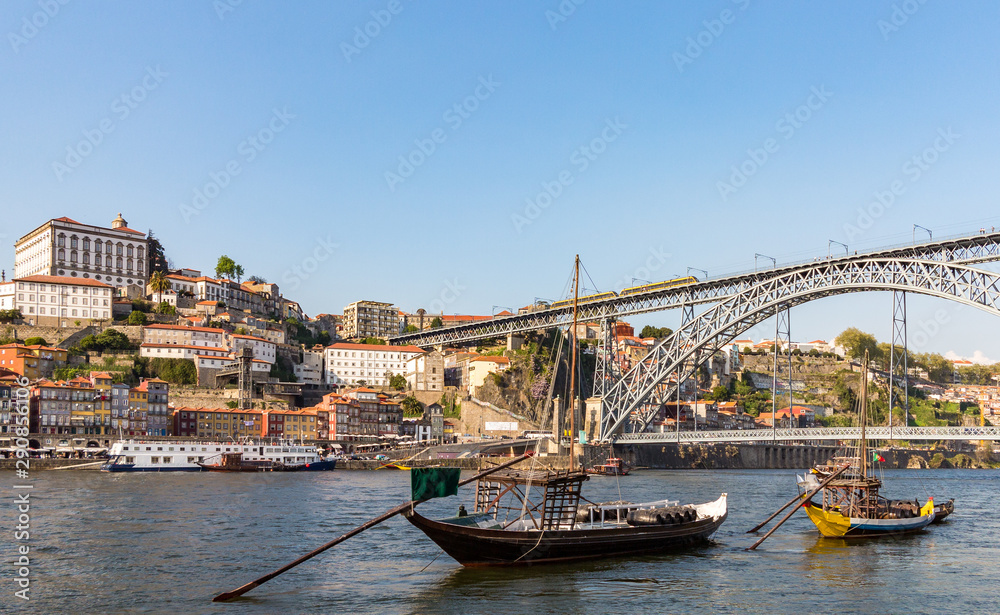 Boats in Rio Douro, Porto, Portugal