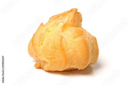 Fényképezés Cream puff isolated on white background