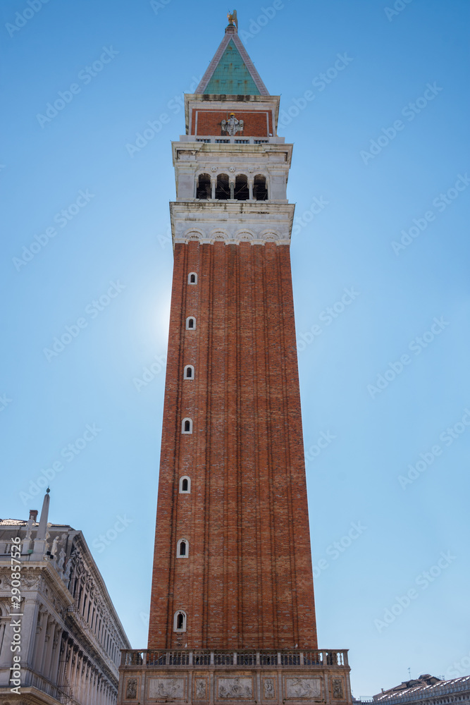 The St. Mark's Square (Piazza San Marco) with Campanile, in Venice, Italy.