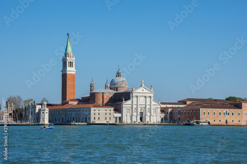 San Giorgio di Maggiore church in a beautiful sunny day, in Venice, Italy