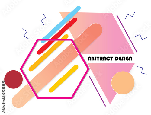 Abtract geometric design and background,vector illustration.