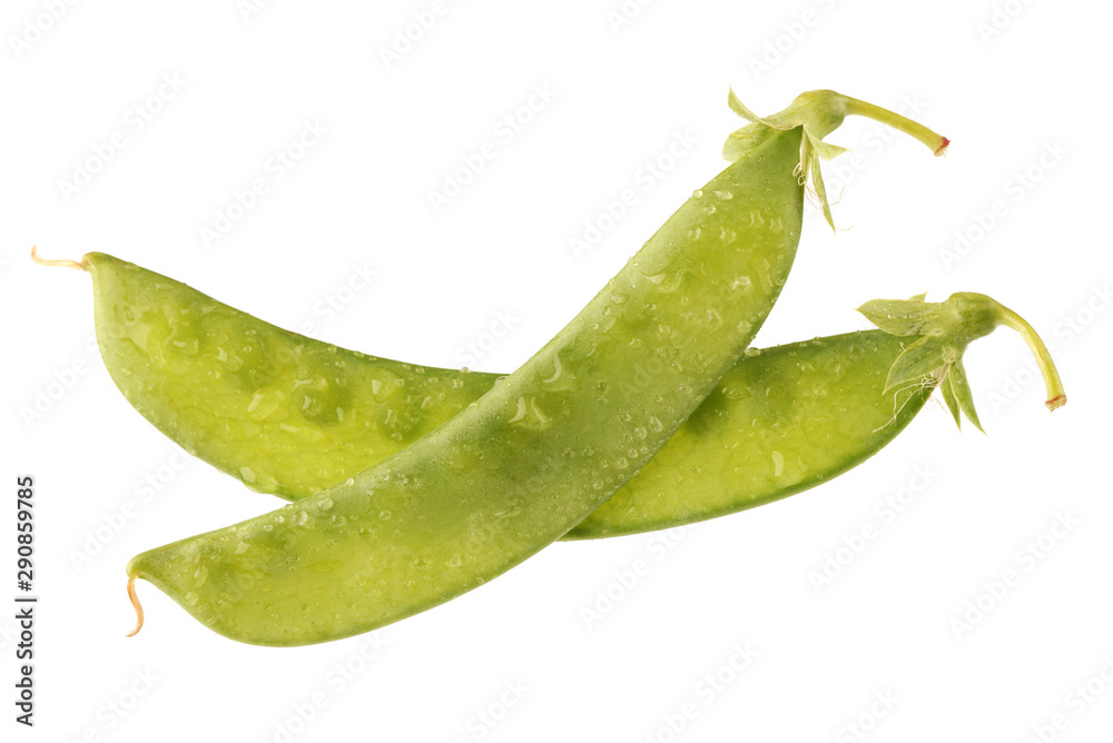 Snow pea isolated on white background. Snow pea isolated on white background.
