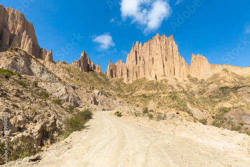 La Paz Bolivia trail in the hidden valley