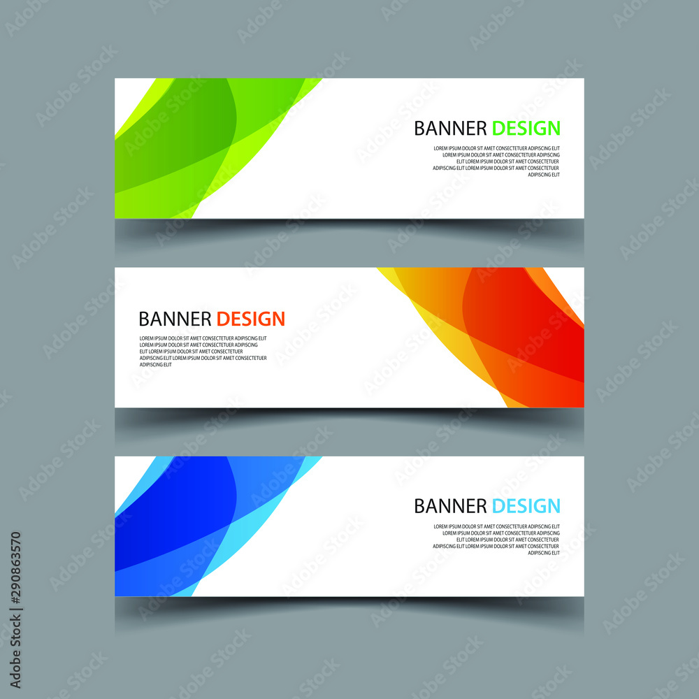 Fototapeta premium Vector Abstract design banner web template