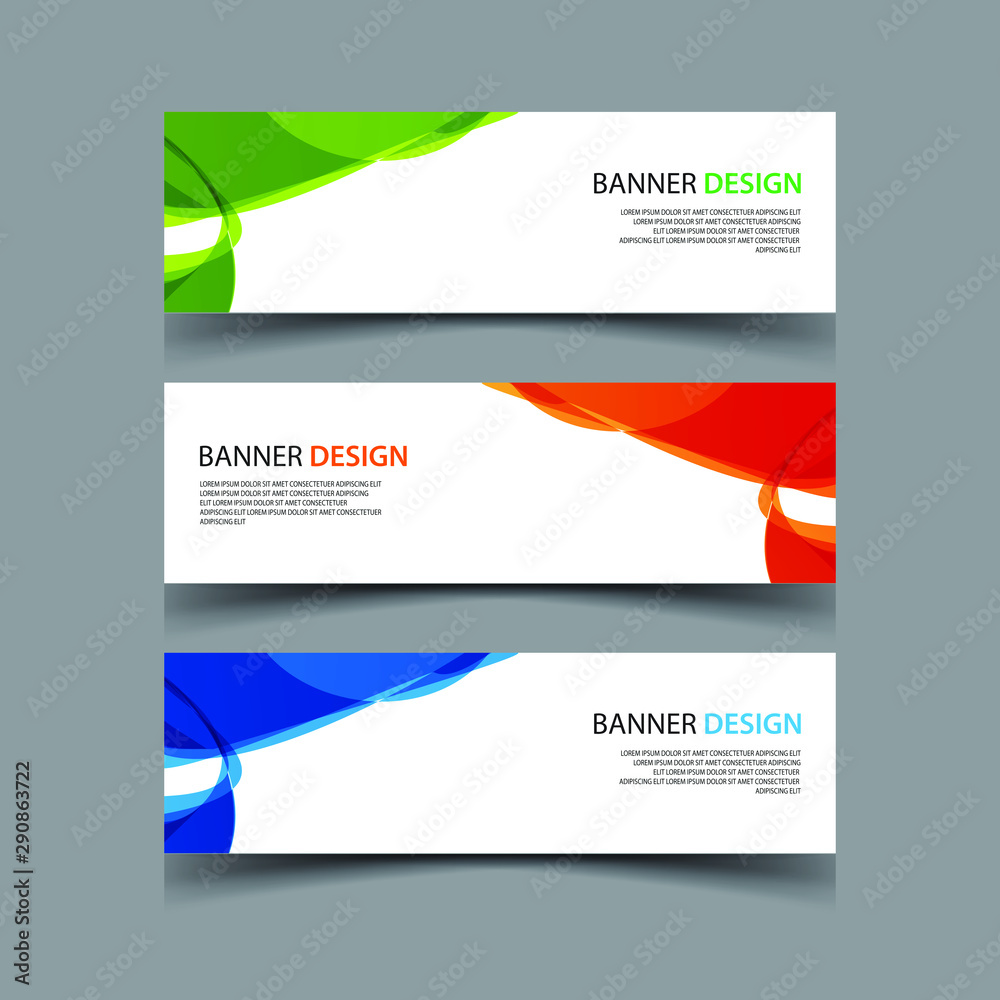 Fototapeta premium Vector Abstract design banner web template