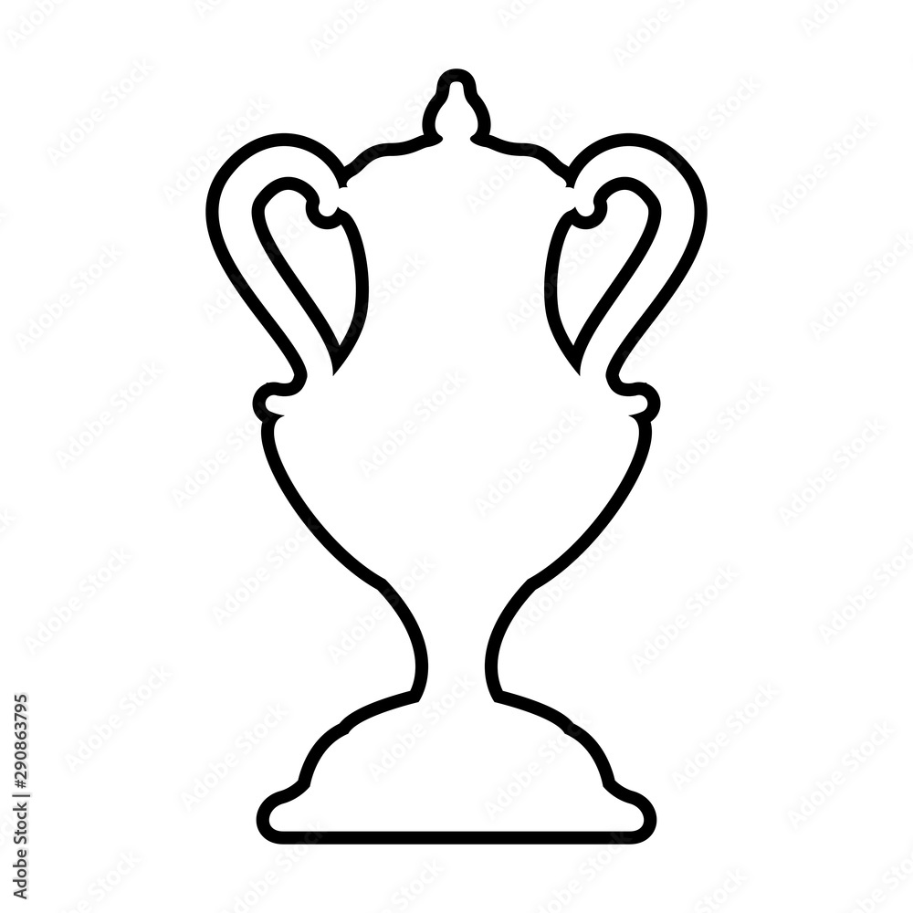 trophy cup award icon vector illustration trophy cup award icon vector illustration