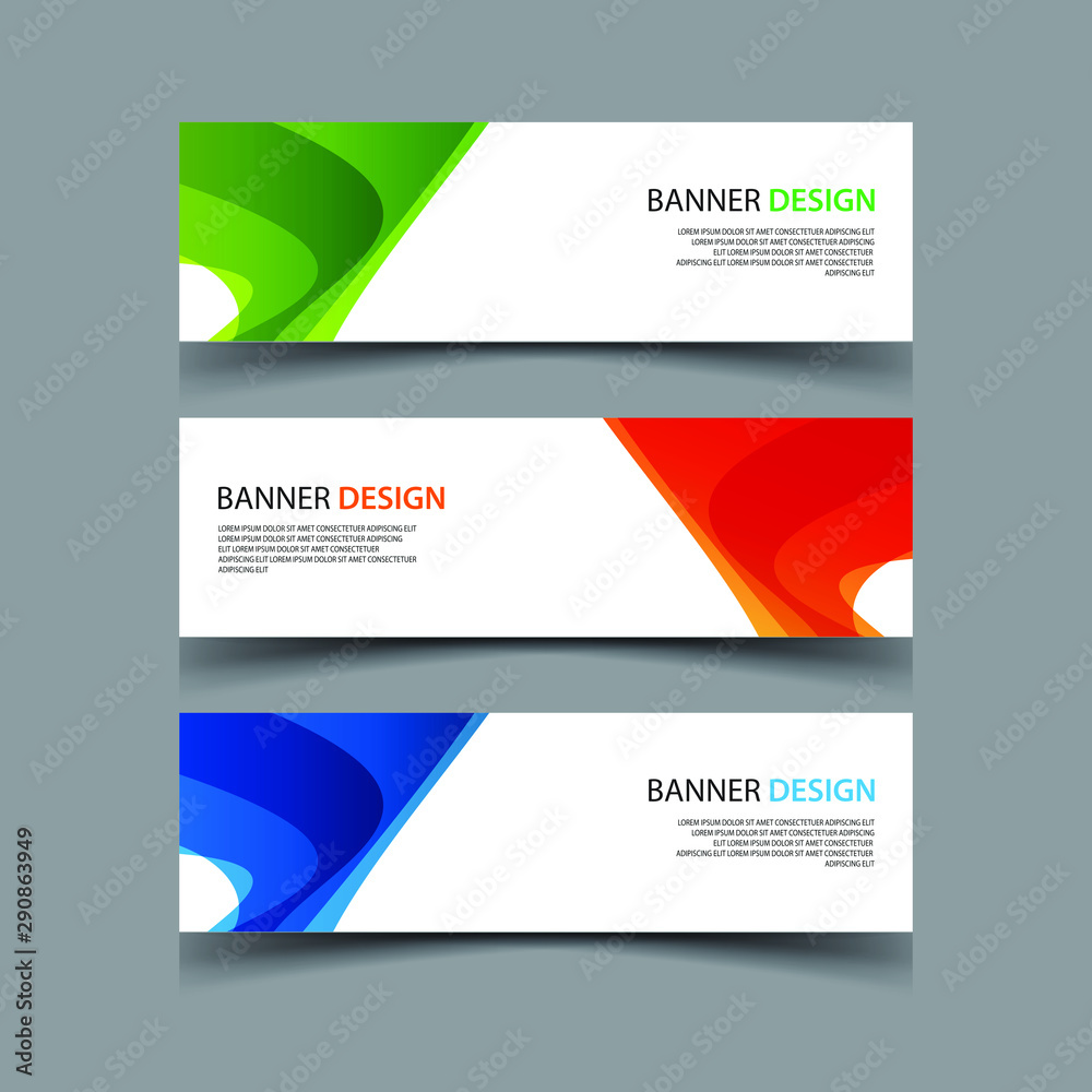 Fototapeta premium Vector Abstract design banner web template
