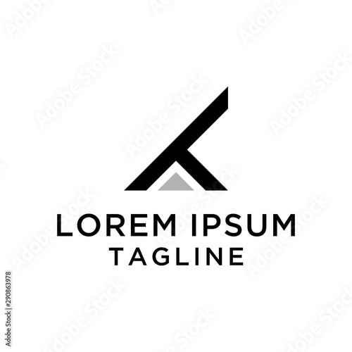 initial letter logo TK,KT, logo template © Ina