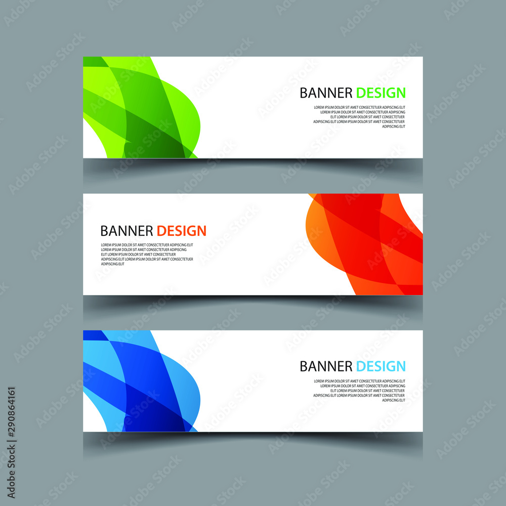 Fototapeta premium Vector Abstract design banner web template