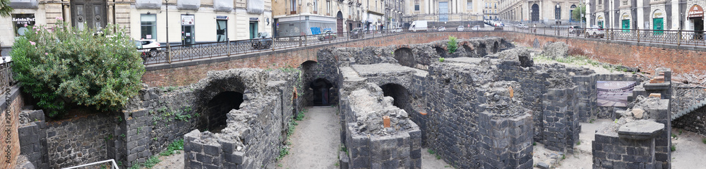 Italy, Catania ancient building and infrastructure