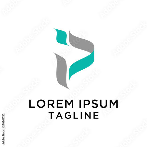 Abstract Monogram IP Logo Template