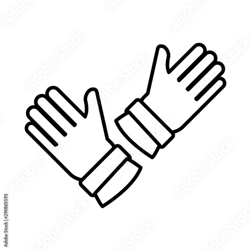 hands human isolated icon vector illustration