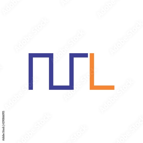 Free Download ML letter logo design vector - GFXLoad
