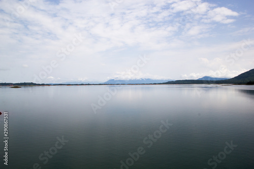 Beautiful in Nature, Scenic view of Nam Ngeum Lake In Laos
