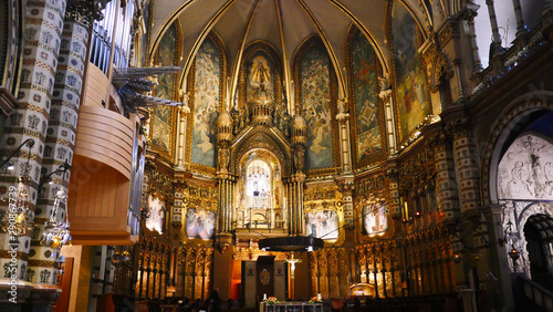 Spain  Barcelona  Santa Maria de Montserrat    Abbey