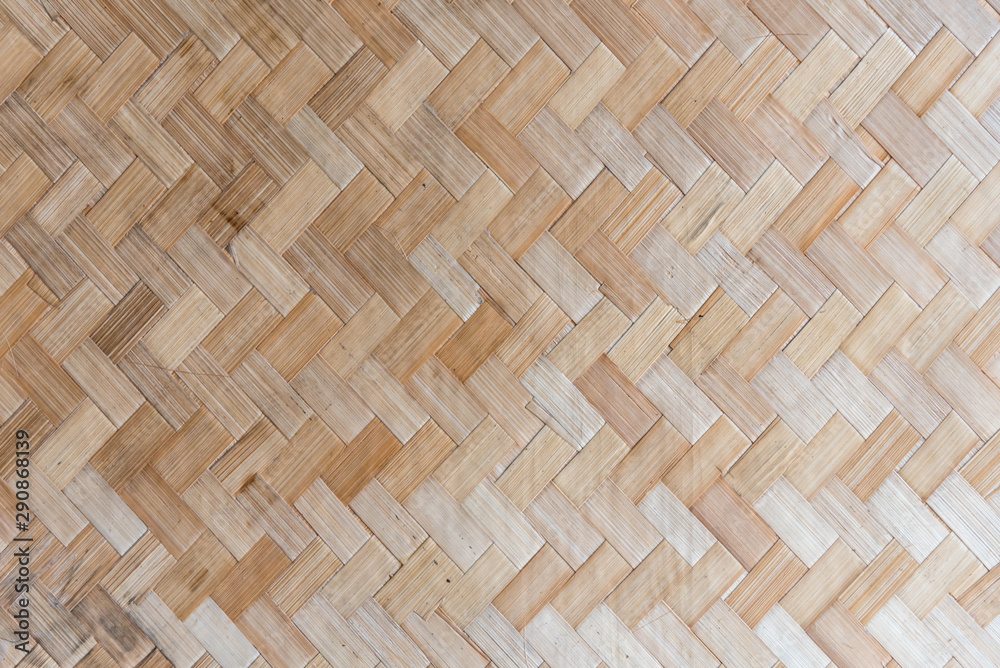 close up Bamboo weave pattern texture background close up Bamboo weave pattern texture background