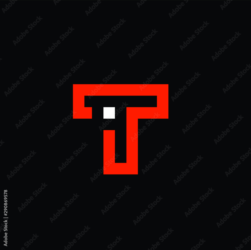 Fototapeta premium modern letter it vector download