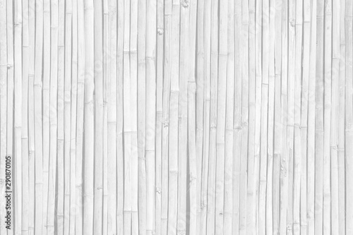 White gray bamboo wood wall texture or background