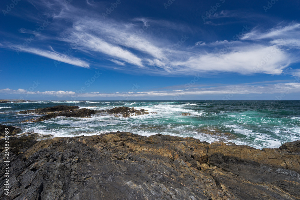 Rugged coastline of King Island, Australia
