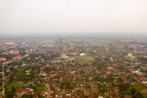 Aerial View of Vientiane Capital, Lao PDR