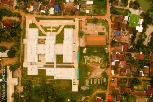 Aerial View of Vientiane Capital, Lao PDR