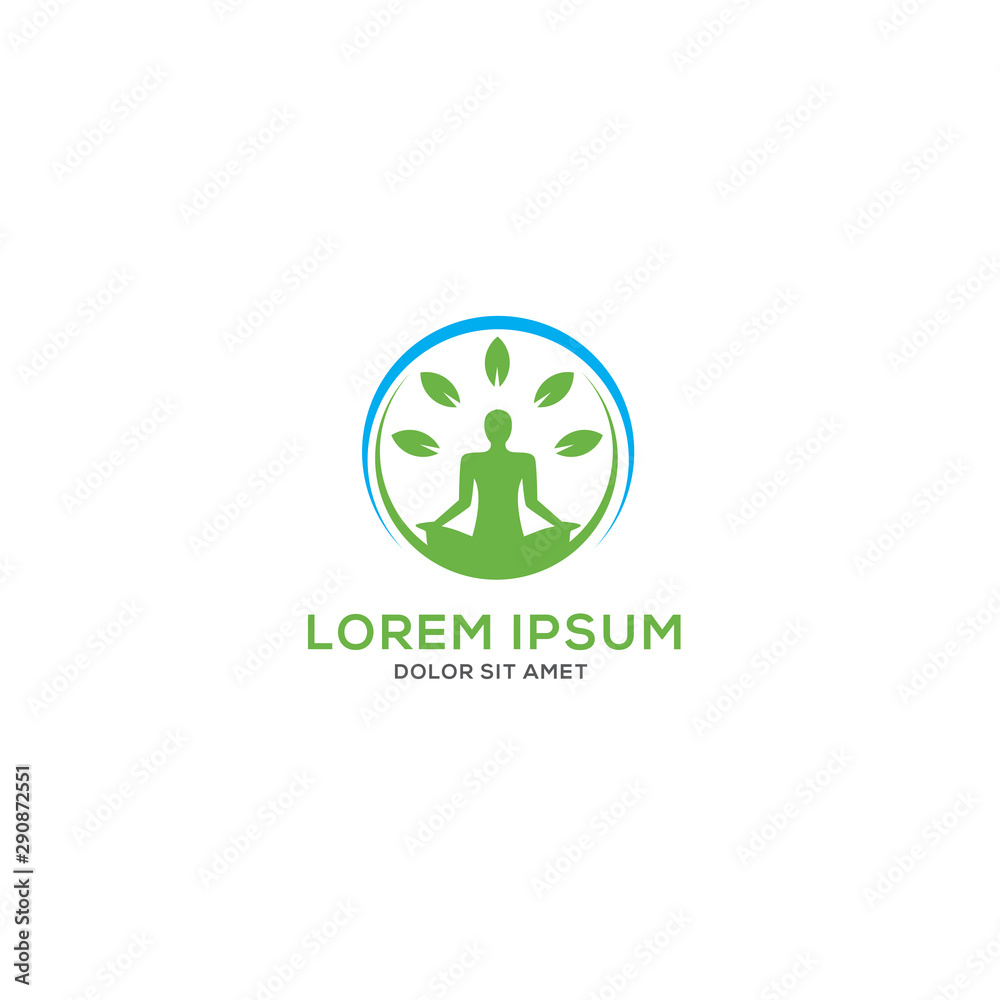 Yoga logo template Yoga logo template