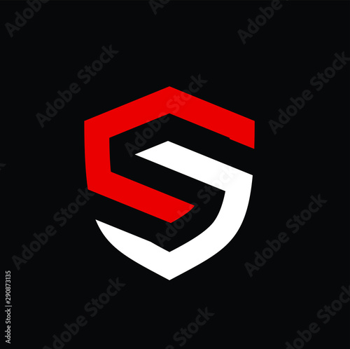 shield logo and letter s vector download