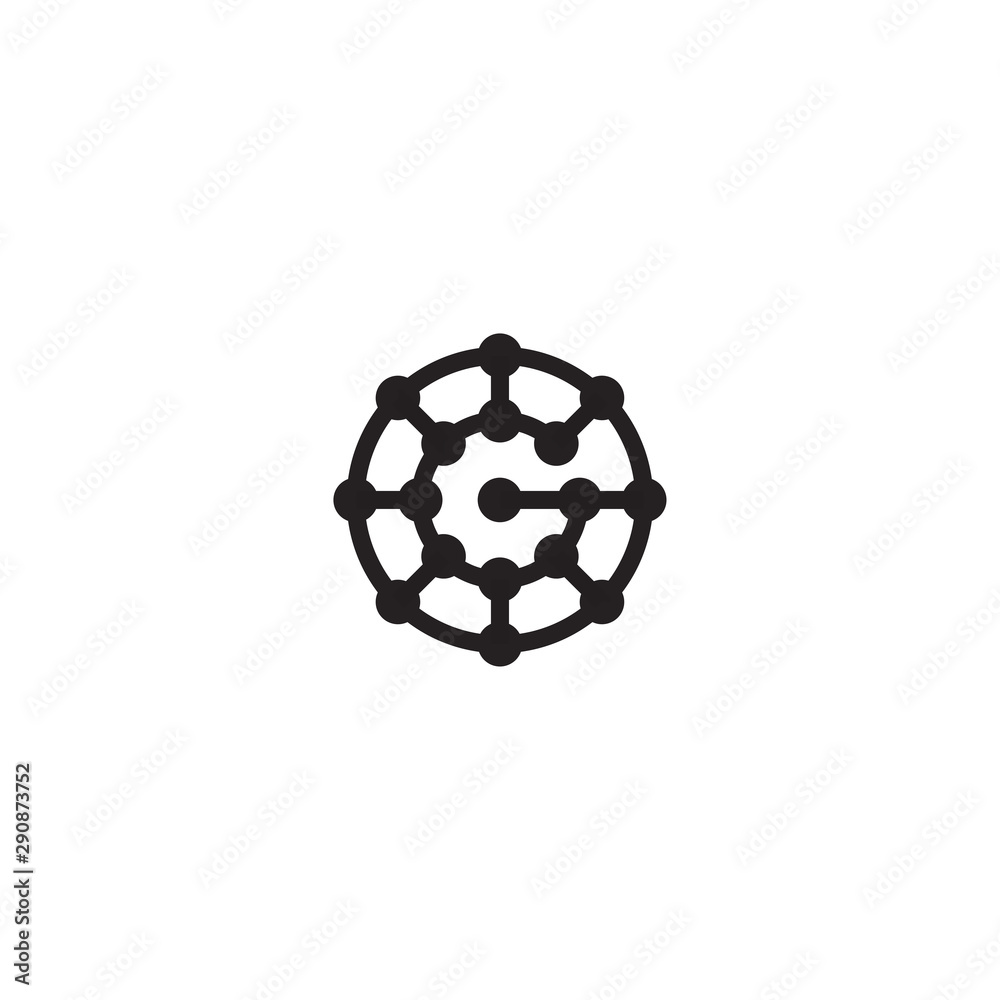 Fototapeta premium initial G logo template. vector