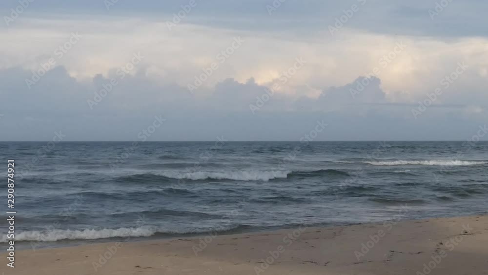 Storm clouds on the horizon after a storm.