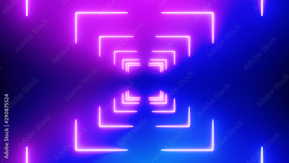 Abstract Neon bright lens flare colored on black background. Laser show colorful design for banners advertising technologies Abstract Neon bright lens flare colored on black background. Laser show colorful design for banners advertising technologies