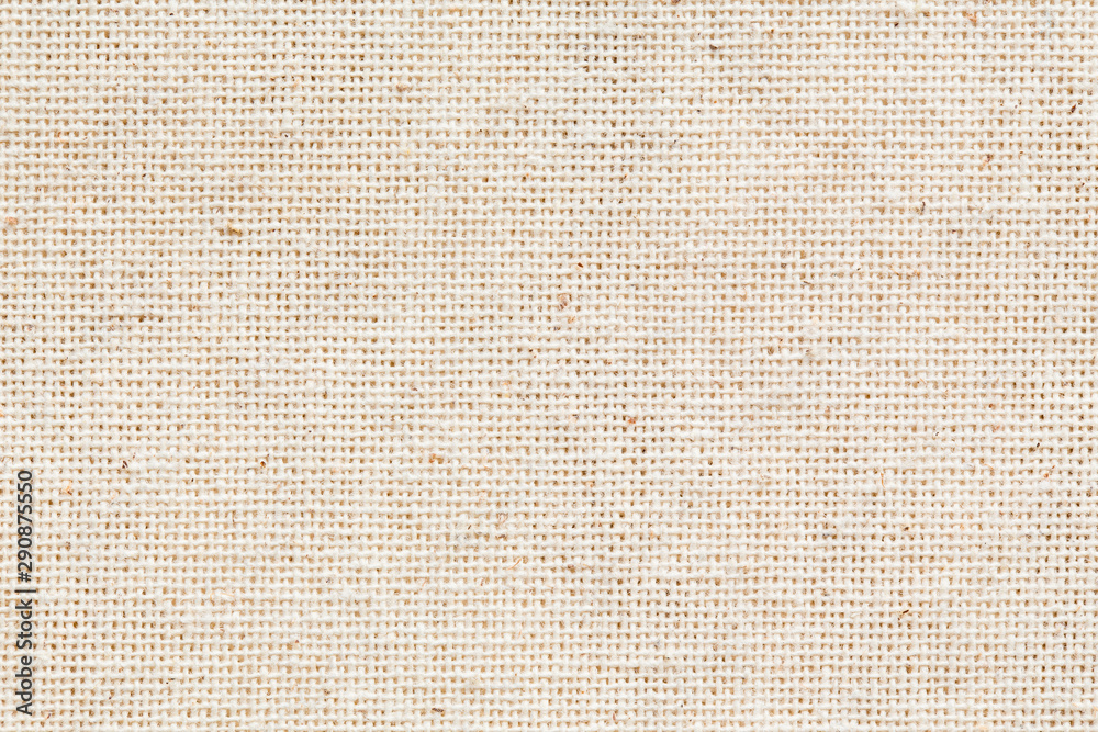 natural fabric linen texture for design. sackcloth textured backdrop. White Canvas for Background.