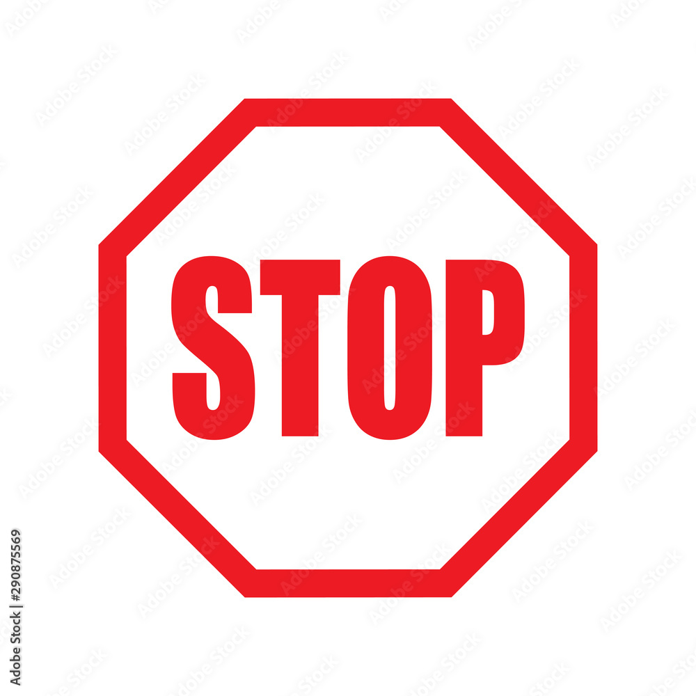 stop sign icon vector design template stop sign icon vector design template